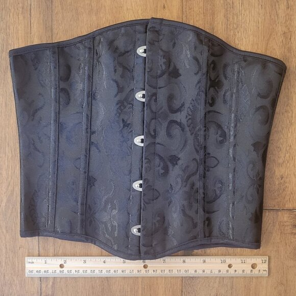 Floral Gothic Underbust Corset - Picture 3 of 6